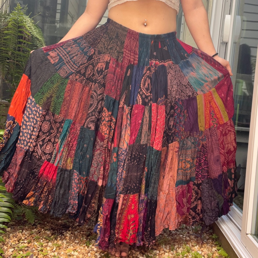 Patchwork Hippie Skirt- Never Worn